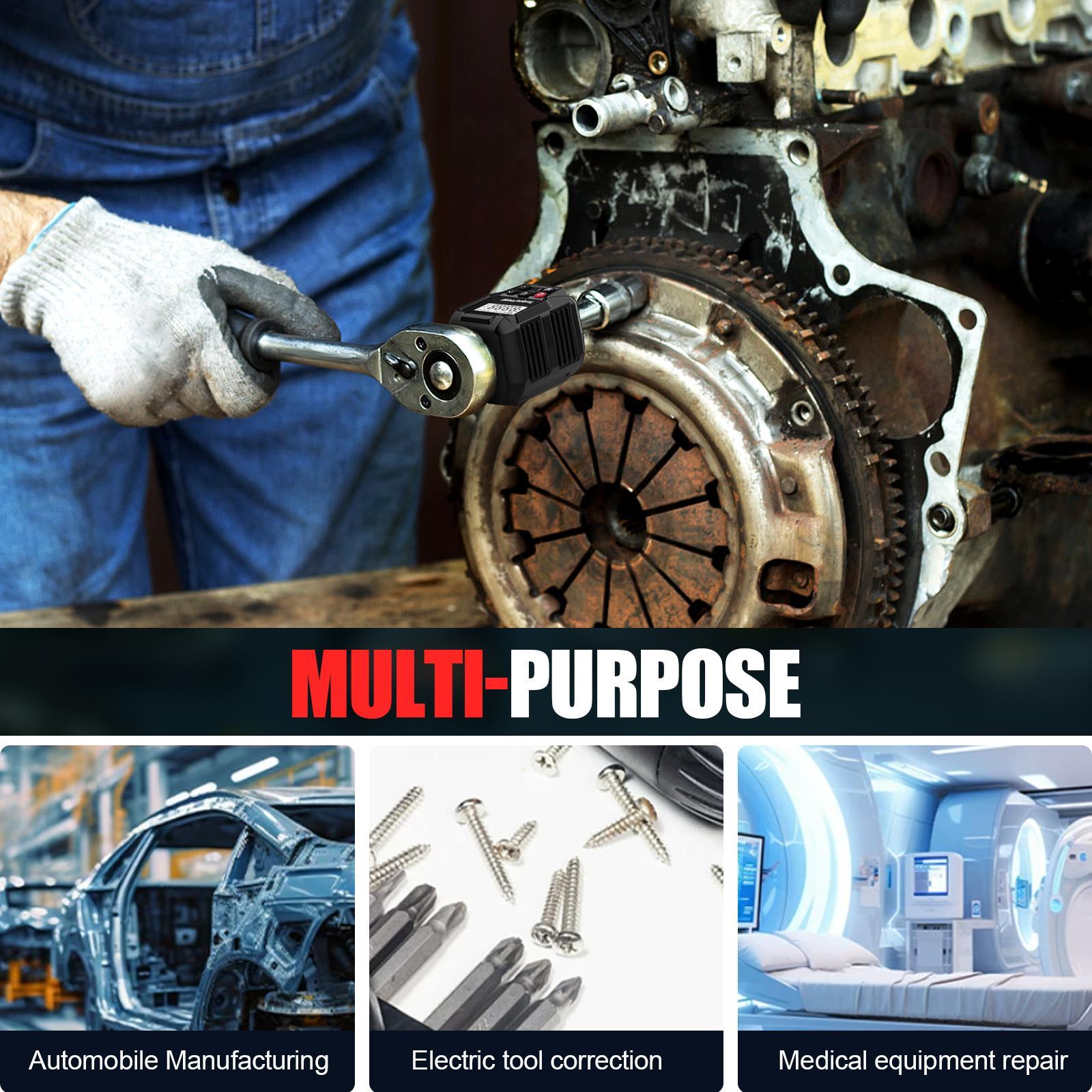 Torque Wrench Digital - อะแดปเตอร์วัดแรงบิดแบบดิจิตอล ความแม่นยำสูง พร้อมจอ LCD แสดงผล เครื่องมือติดตามแรงบิด