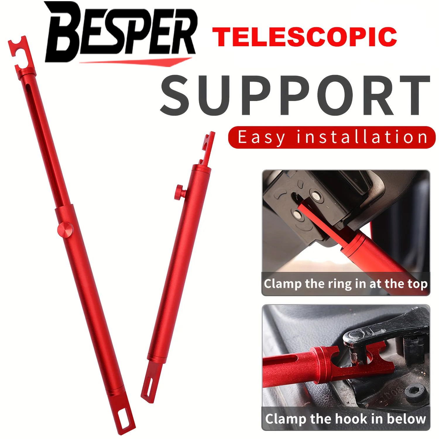Dent Repair Puller - แท่งรองซ่อมรอยบุบรถยนต์แบบยืดหดได้ ทำจากอลูมิเนียมอัลลอยด์ เหมาะสำหรับการขัดเงา ซ่อมแซมฝากระโปรงท้าย/ประตู/ฝากระโปรงหน้า และเครื่องมือซ่อมรถยนต์