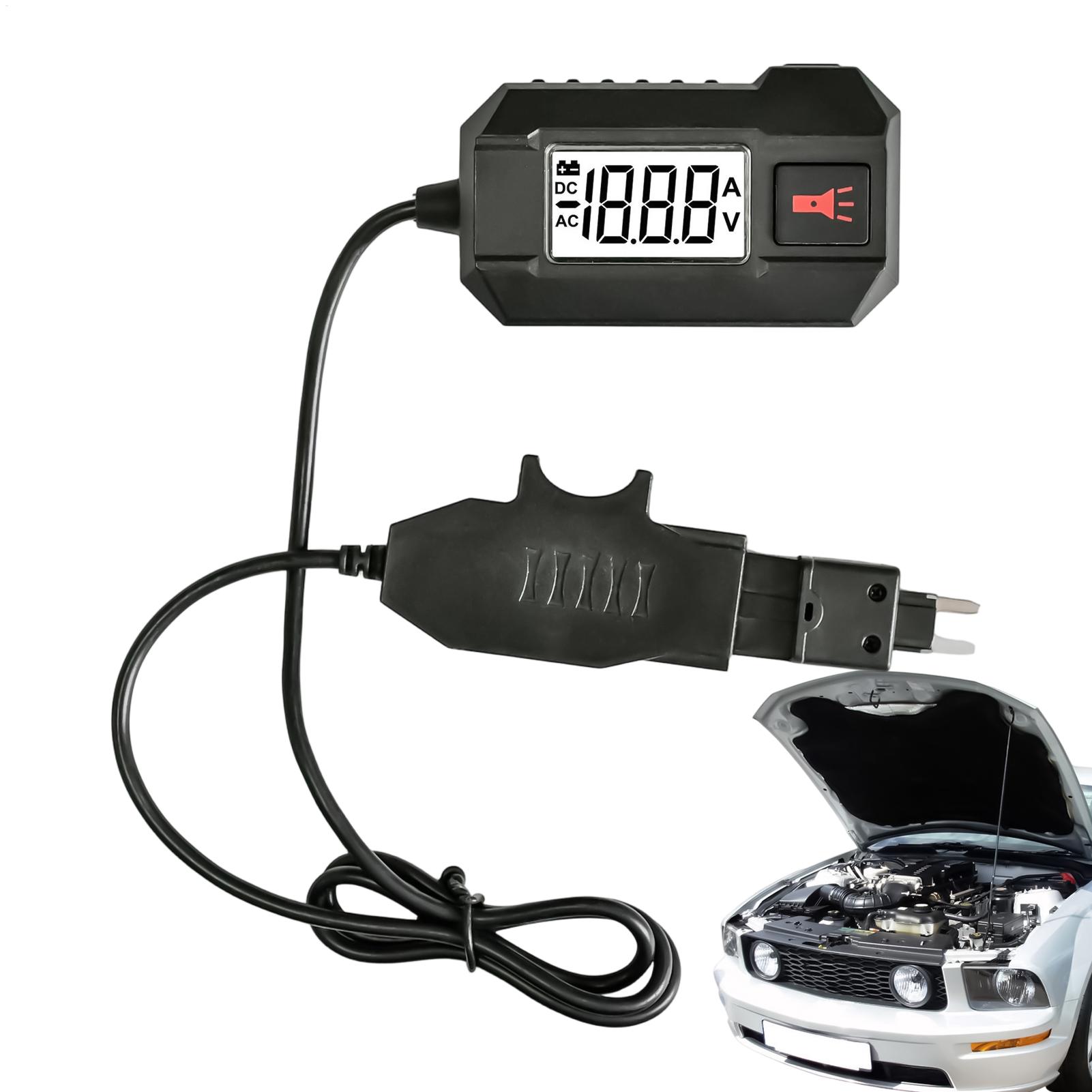 Auto Repair Shop - เครื่องทดสอบฟิวส์รถยนต์ 20A 48V พร้อมหน้าจอ LED ความแม่นยำสูง