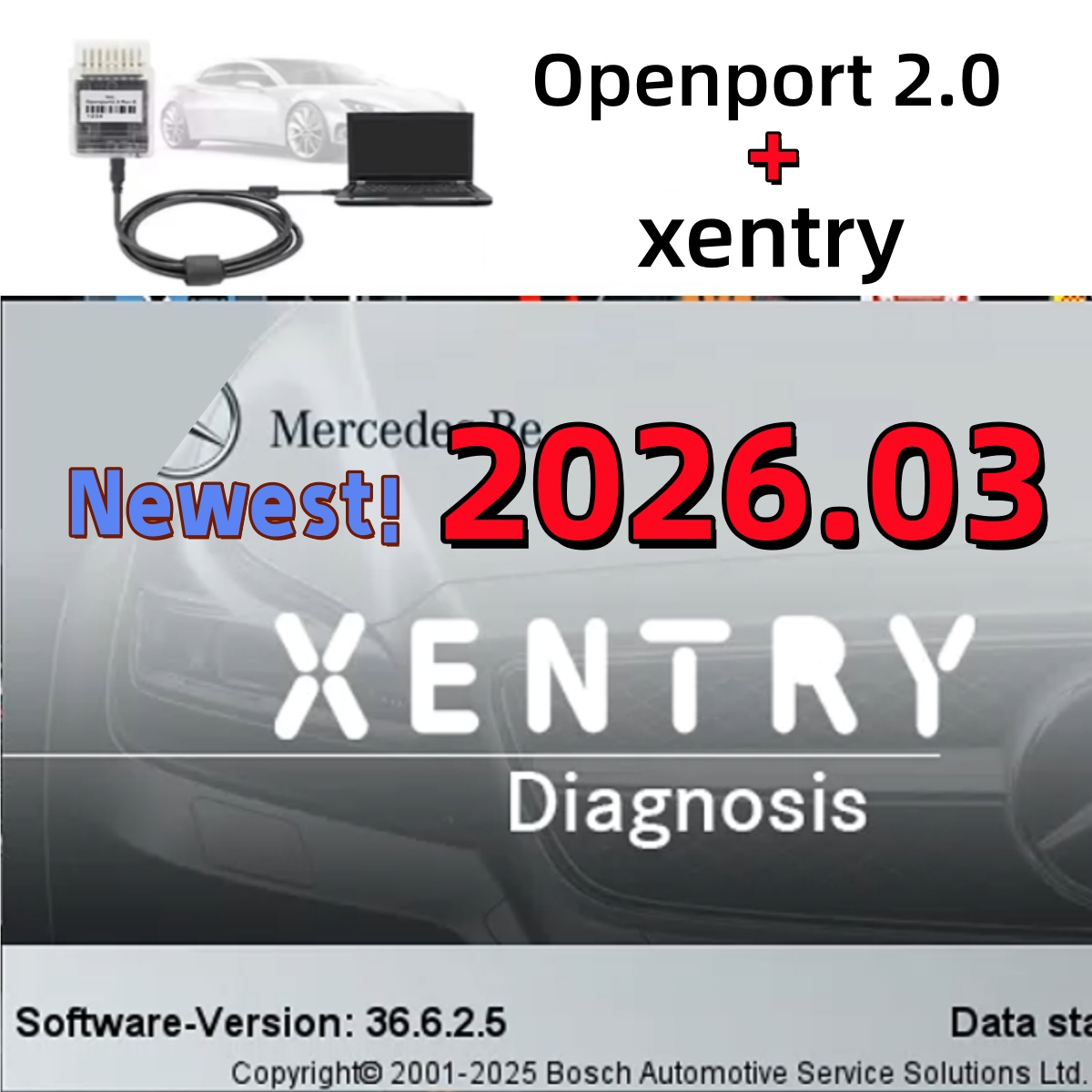 Auto Repair Shop - ซอฟต์แวร์ Xentry 2026.3 เวอร์ชันใหม่สำหรับซอฟต์แวร์วินิจฉัยของ Mercedes-Benz ติดตั้งและเปิดใช้งานจากระยะไกล