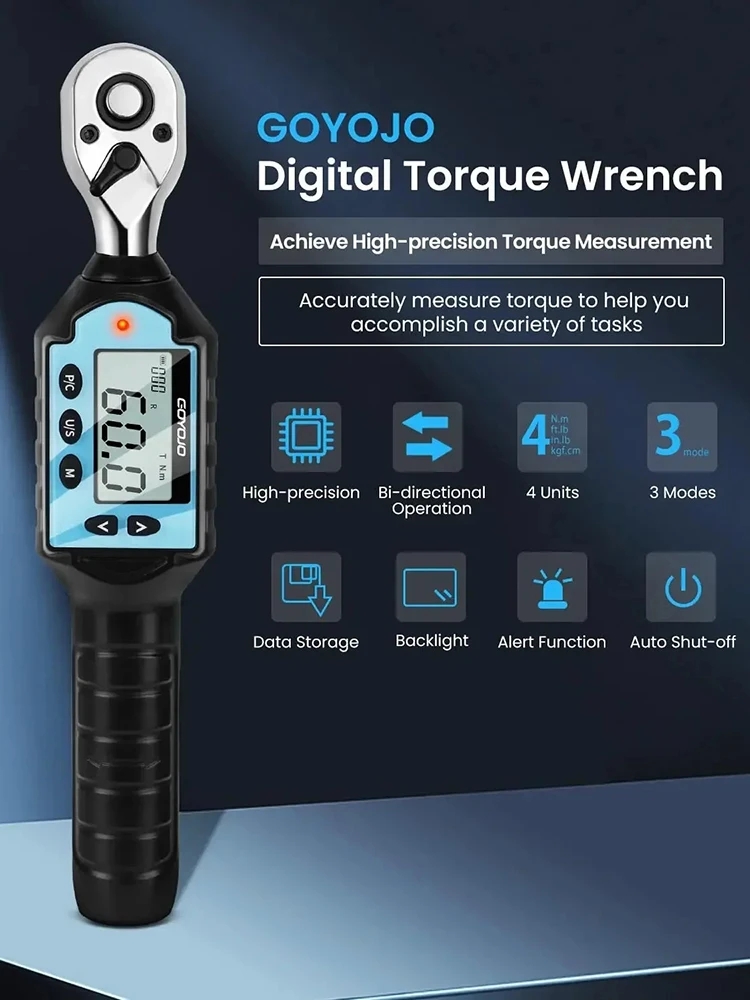 1/2 3/8 1/4ประแจวัดแรงบิดแบบดิ - Torque Wrench Digital บทวิจารณ์และราคา