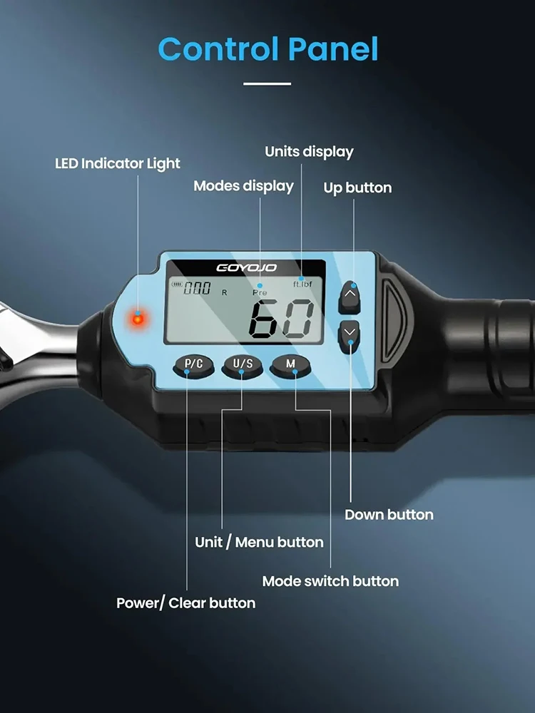 1/2 3/8 1/4ประแจวัดแรงบิดแบบดิ - Torque Wrench Digital บทวิจารณ์และราคา