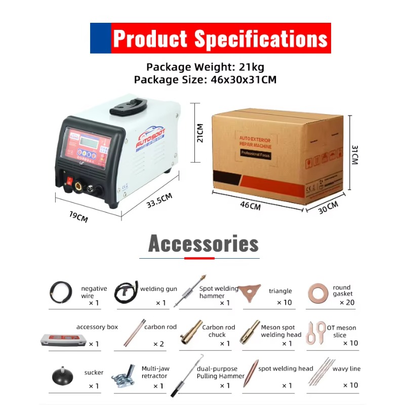 เครื่องดึงตัวถังรถยนต์ 98ES พร - Dent Repair Puller บทวิจารณ์และราคา