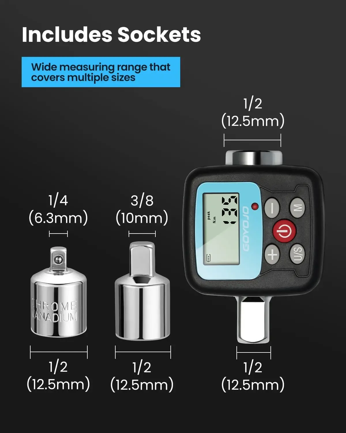 อะแดปเตอร์ประแจแรงบิดดิจิตอล G - Torque Wrench Digital บทวิจารณ์และราคา